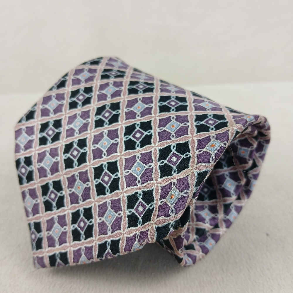 Farrentino Ferre‎ 3.5x60 Mens Tie Silk Textured Geometric